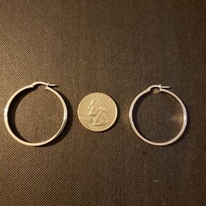 Jewelry - 14k White Gold Hoop Earrings Jewelry - 14k White Gold Hoop Earrings